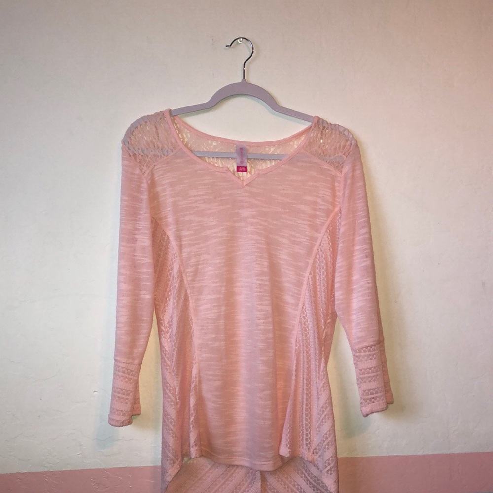 Pink knitted long sleeve top 🎀
